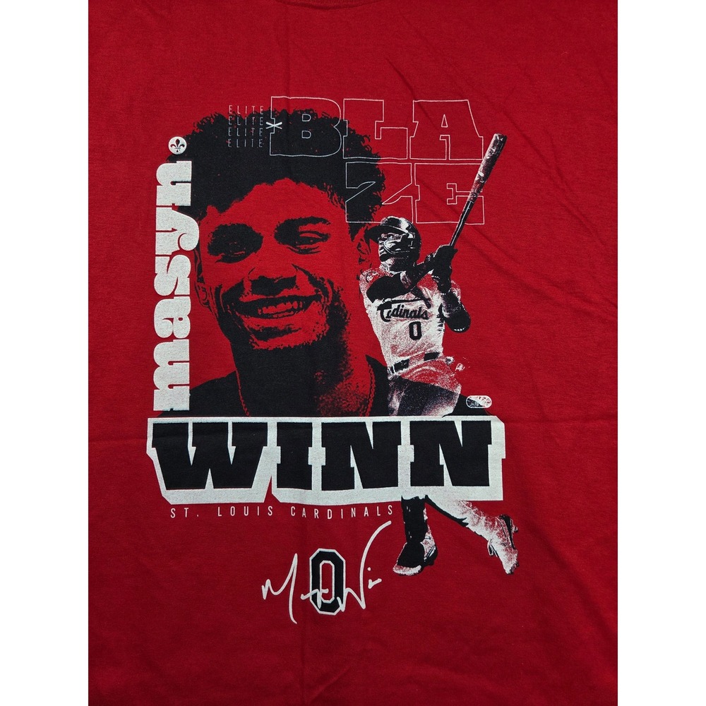 Masyn Winn T-Shirt XL Red Mens St. Louis‎ Cardinals MLB Baseball Graphic Tee